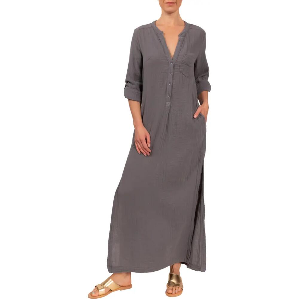 Everyday Ritual Tracey Cotton Caftan in Slate Cover