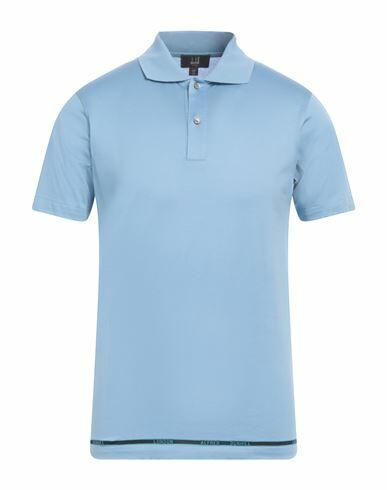 Dunhill Man Polo shirt Sky blue Cotton Cover