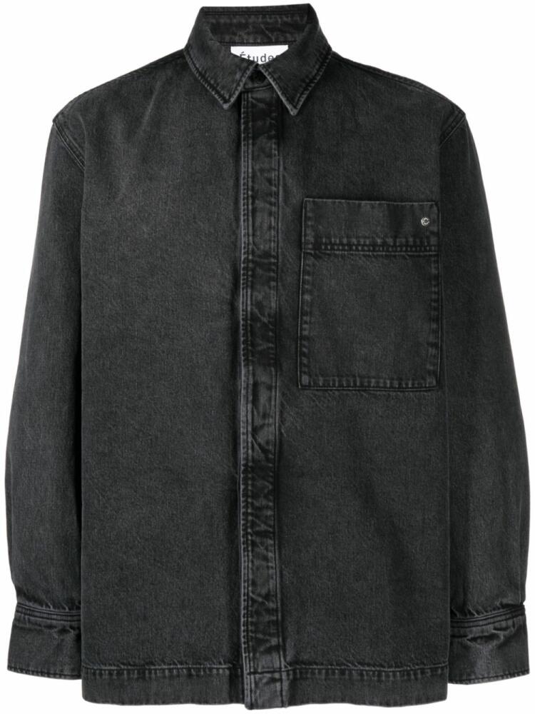 Etudes Picture Denim washed shirt - Black Cover