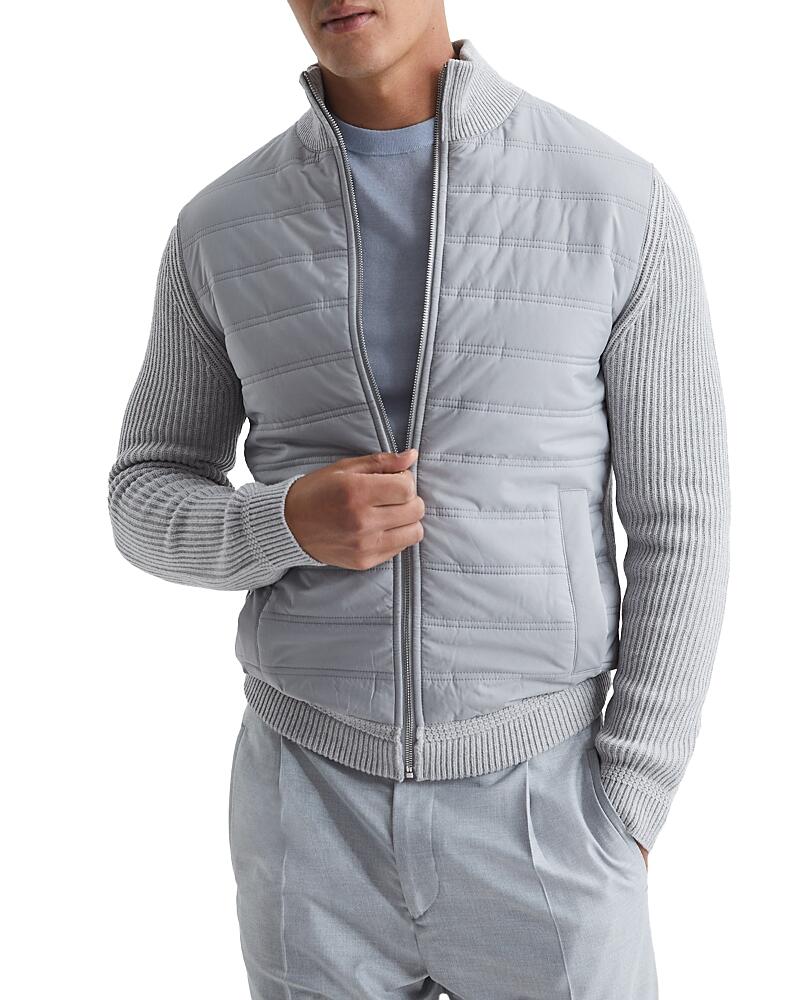 Reiss Trainer Mixed Media Zip Jacket Cover