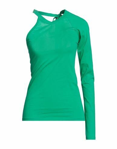 N°21 Woman T-shirt Green Cotton, Acetate, Silk Cover