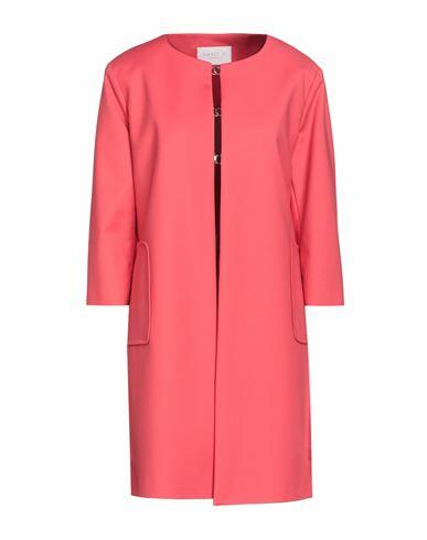 Annie P. Woman Overcoat & Trench Coat Coral Cotton, Polyester, Elastane Cover