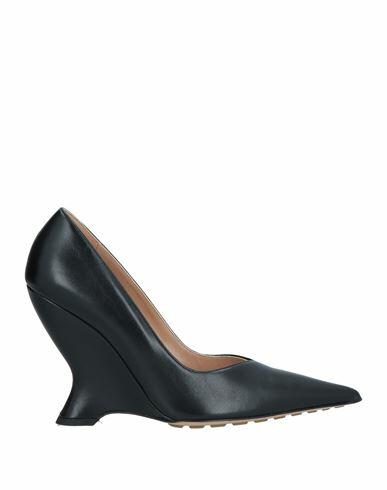 Bottega Veneta Woman Pumps Black Leather Cover