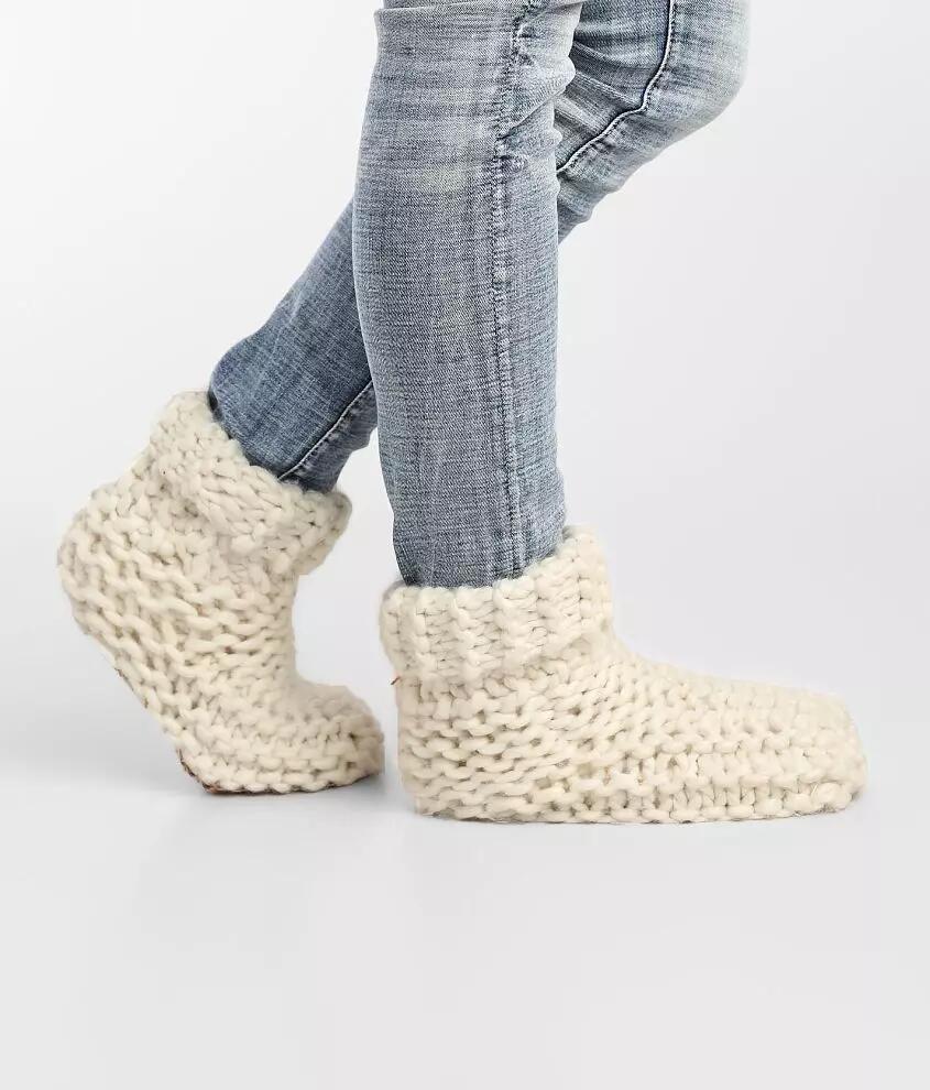 Lemon Cabin Cuffed Sweater Slipper Cover