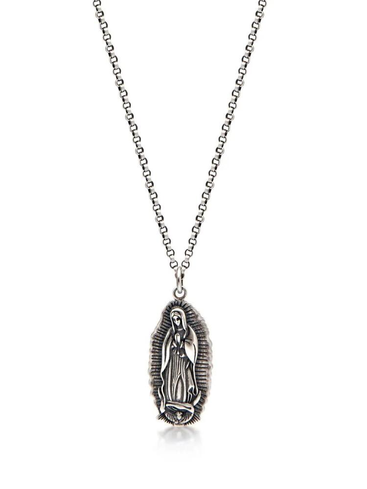 Nialaya Jewelry Our Lady of Guadalupe pendant necklace - Silver Cover