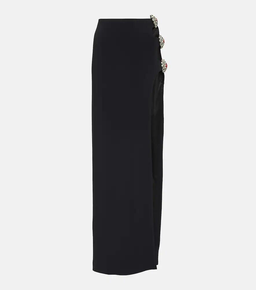 David Koma Crystal-embellished cutout maxi skirt Cover