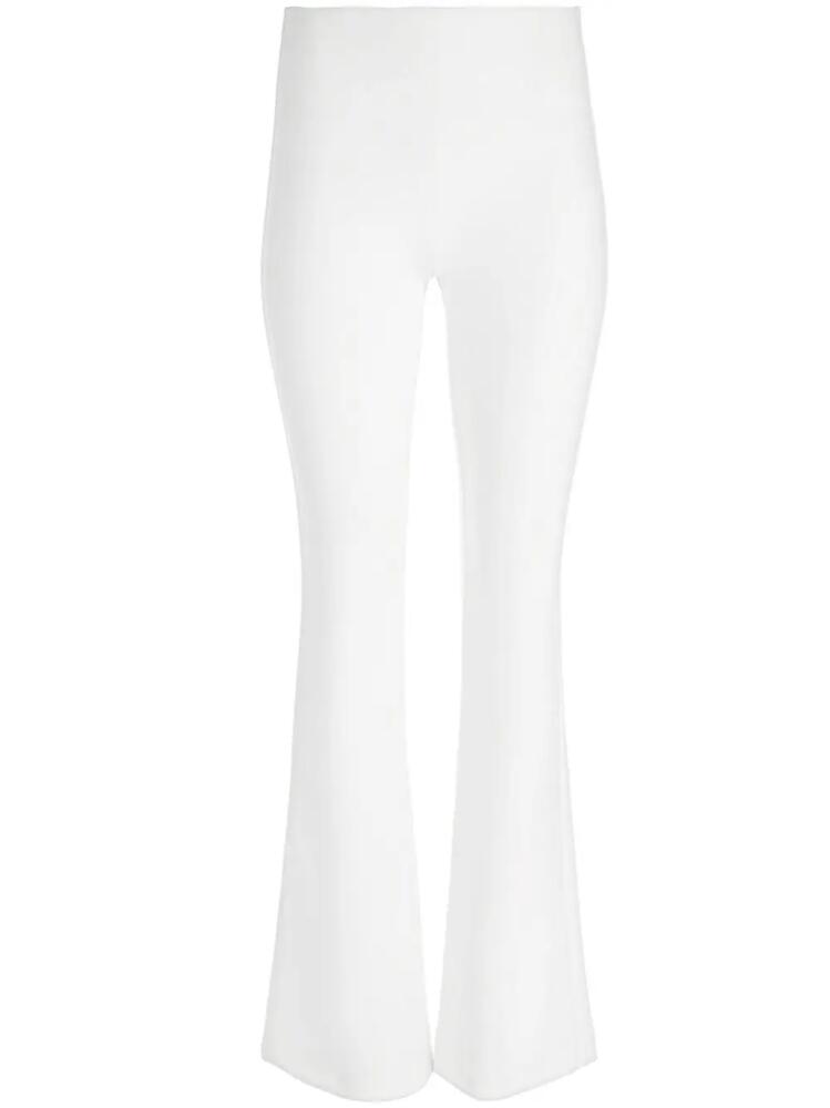 alice + olivia mid-rise slim fit bootcut pants - White Cover