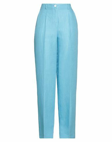 Nenette Woman Pants Sky blue Linen, Viscose Cover