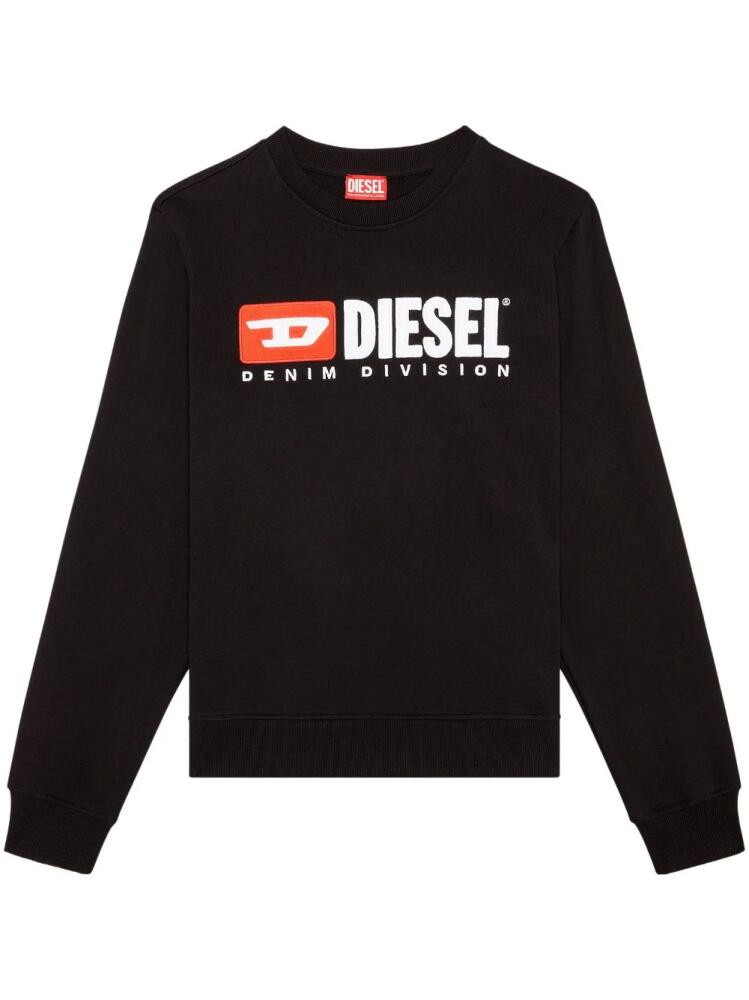 Diesel S-Ginn-Div logo-appliqué sweatshirt - Black Cover