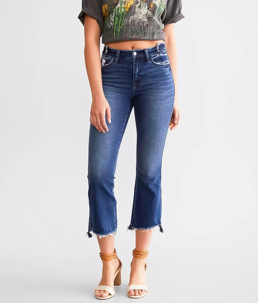 Flying Monkey High Rise Cropped Flare Stretch Jean Cover