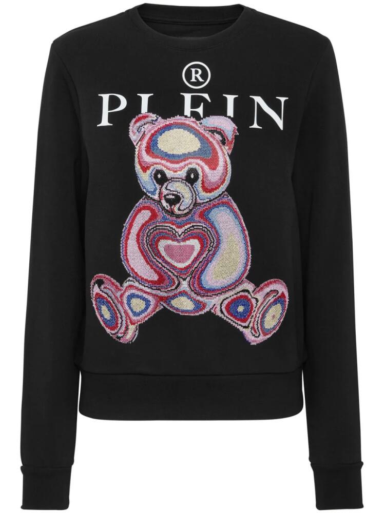 Philipp Plein logo-print cotton sweatshirt - Black Cover