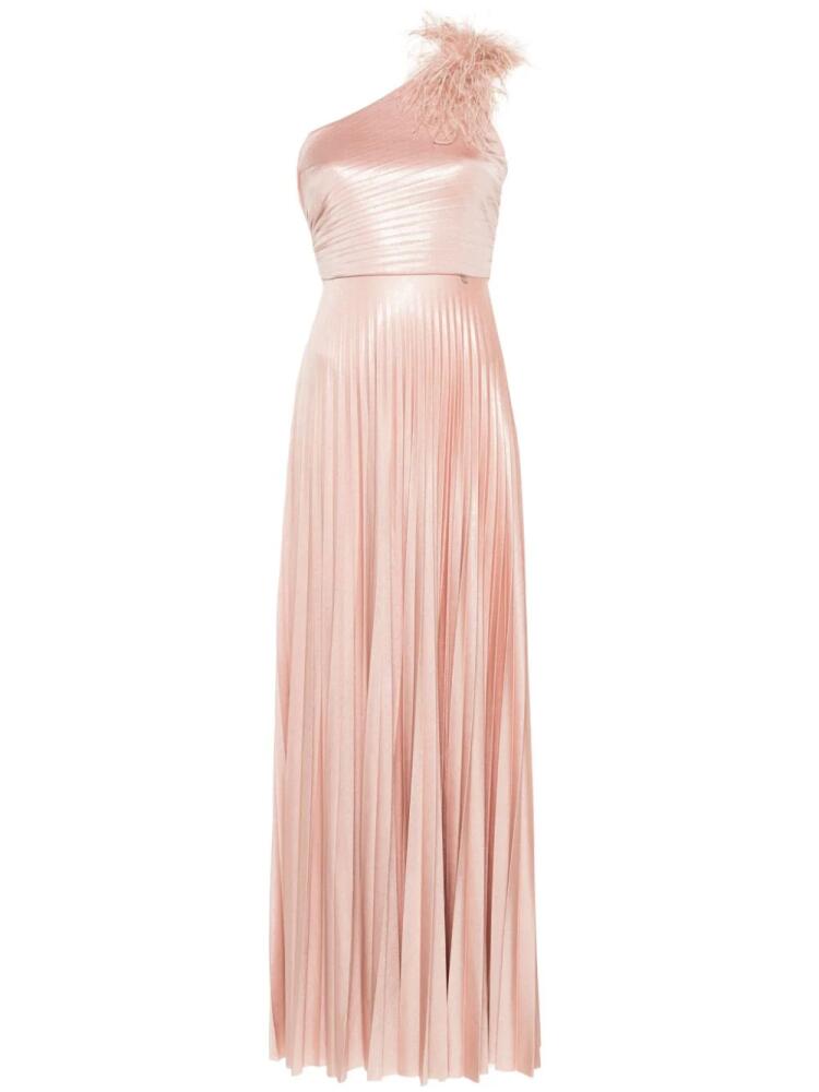 NISSA feahter-embellished gown - Pink Cover