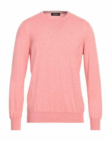 Gran Sasso Man Sweater Pink Cotton, Cashmere Cover