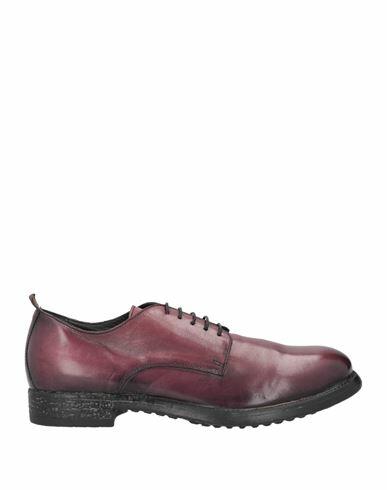 Moma Man Lace-up shoes Deep purple Leather Cover