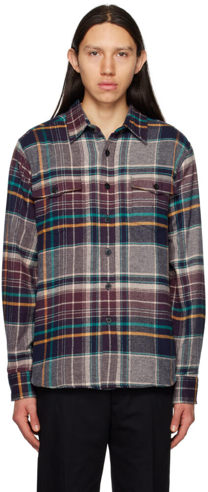 Noah Multicolor Heavyweight Plaid Shirt Cover