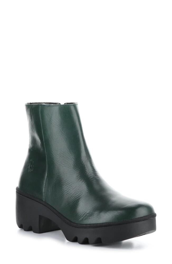 Fly London Toor Platform Bootie in Petrol Rug Cover