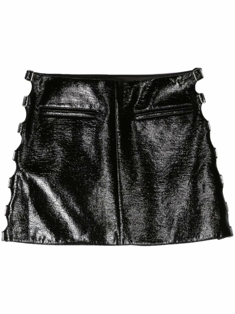 Courrèges Multi Sangle trapeze miniskirt - Black Cover