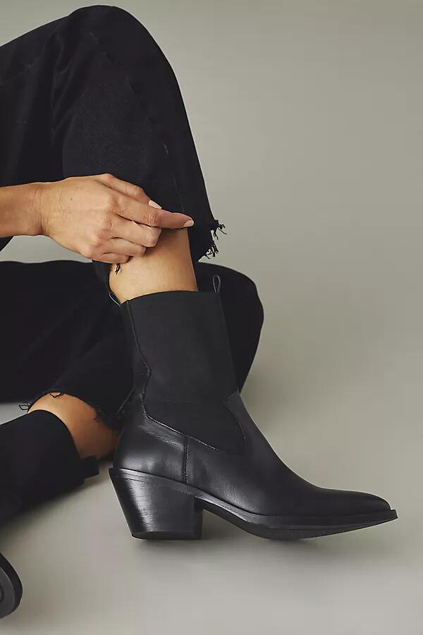 By Anthropologie Sleek Western Ankle Boots Cover