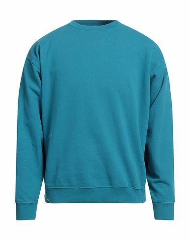 Paura Man Sweatshirt Azure Cotton Cover