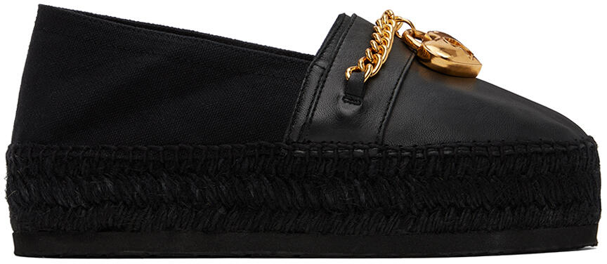 Moschino Black Chains & Hearts Espadrilles Cover