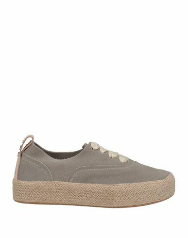 Apepazza Woman Espadrilles Grey Soft Leather Cover