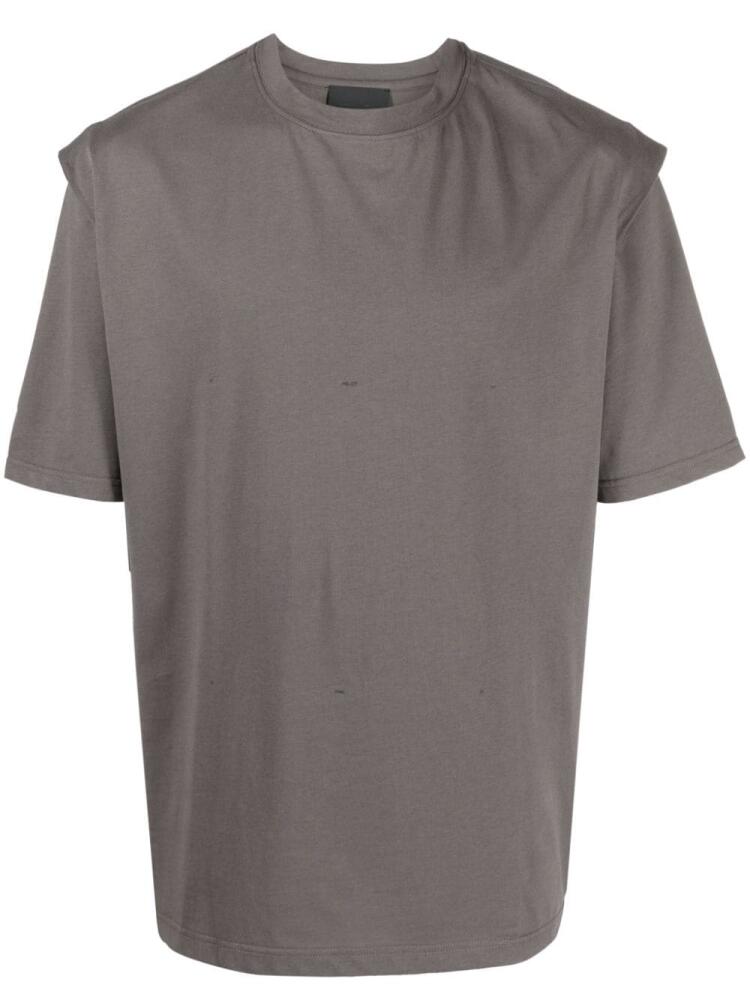 HELIOT EMIL layered-effect cotton T-shirt - Grey Cover