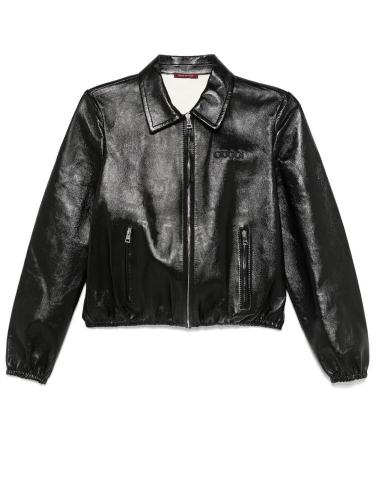 Gucci leather jacket - Black Cover