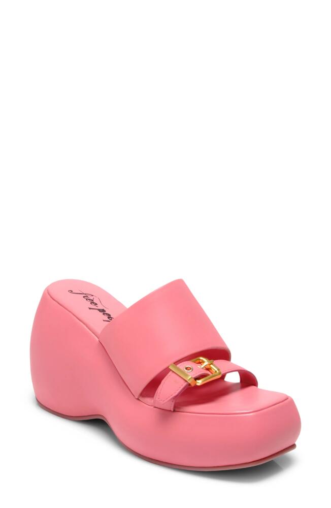 Free People Mila Wedge Slide Sandal in Watermelon Cover