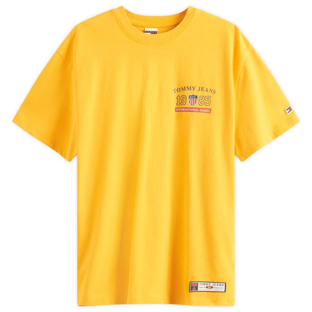 Tommy Jeans Men's Archive Games T-Shirt in College Gold Cover