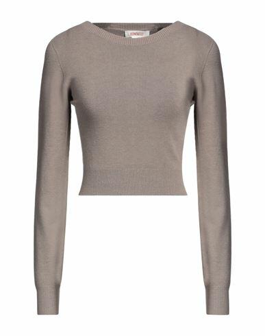 Kontatto Woman Sweater Dove grey Viscose, Polyamide Cover