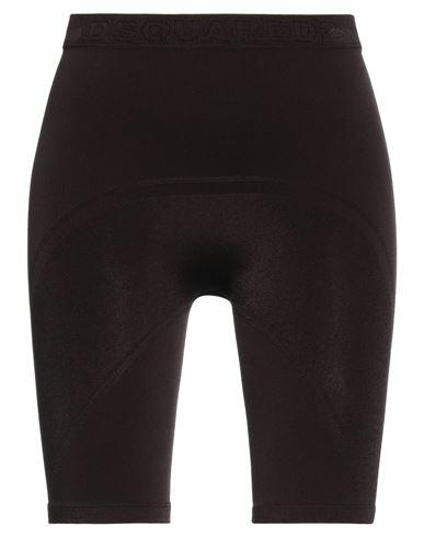 Dsquared2 Woman Leggings Dark brown Polyamide, Elastane Cover