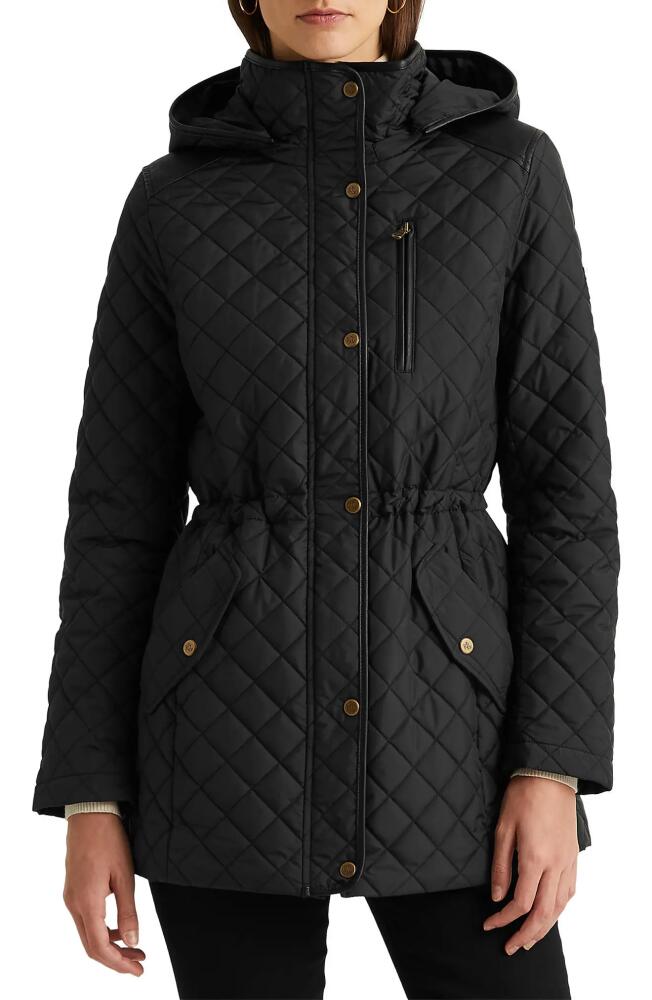 Lauren Ralph Lauren Hooded Quilted Jacket in Black Cover