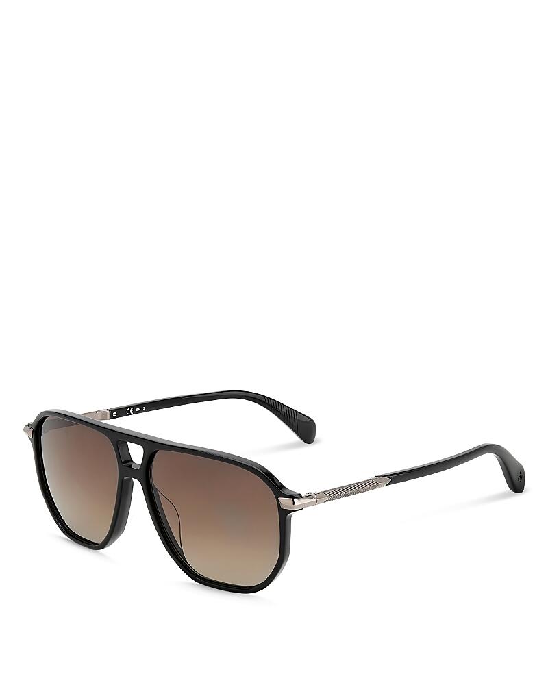 rag & bone Rectangular Aviator Sunglasses, 58mm Cover