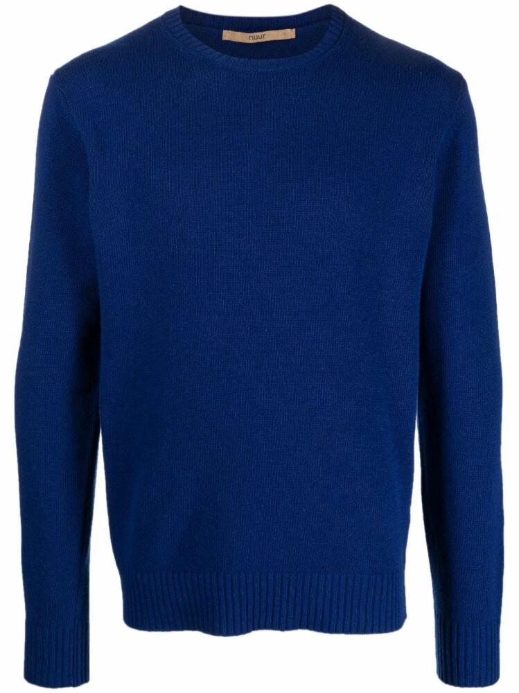 Nuur crew-neck long-sleeve jumper - Blue Cover