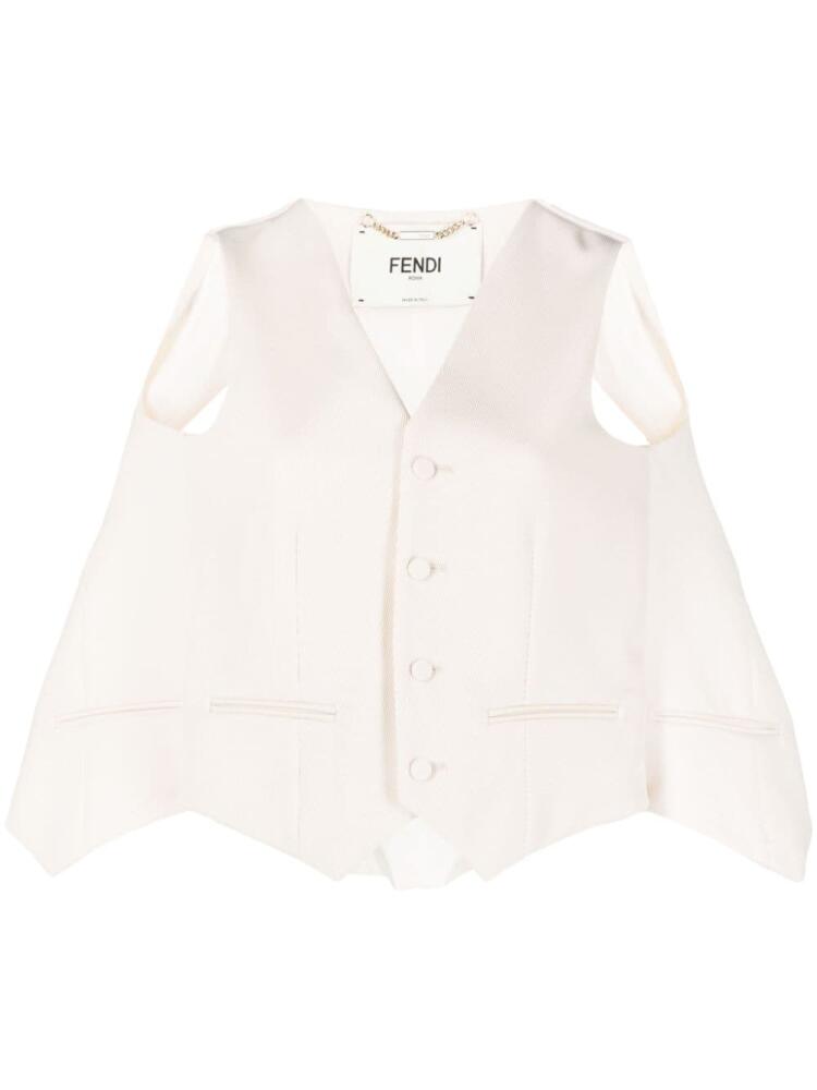 FENDI cut-out tailored cape - Pink Cover