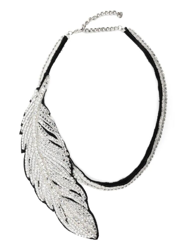 David Koma Feather chocker necklace - Silver Cover