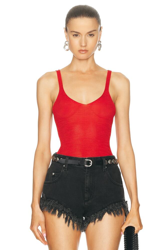 Isabel Marant Marthe Top in Red Cover