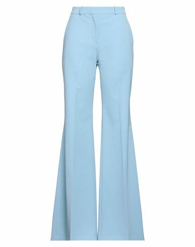 Del Core Woman Pants Sky blue Polyester, Virgin Wool, Elastane Cover