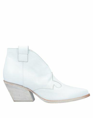 Elena Iachi Woman Ankle boots White Soft Leather Cover