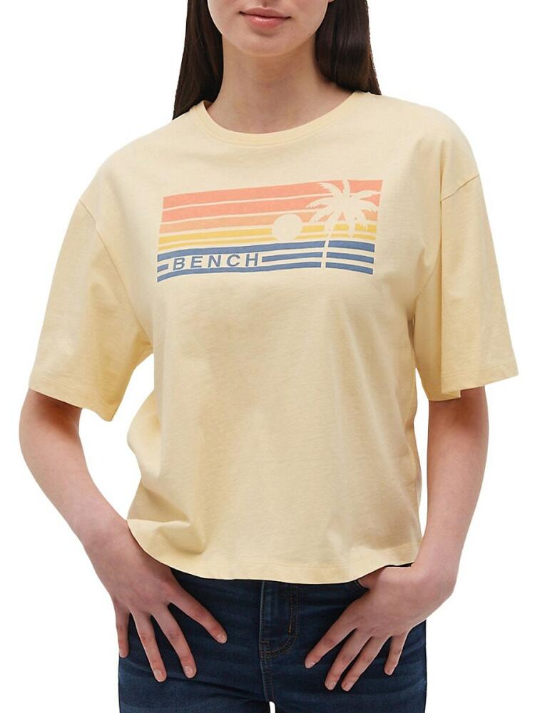 Bench. Women's Bray Sunset Graphic Tee - Light Yellow Cover