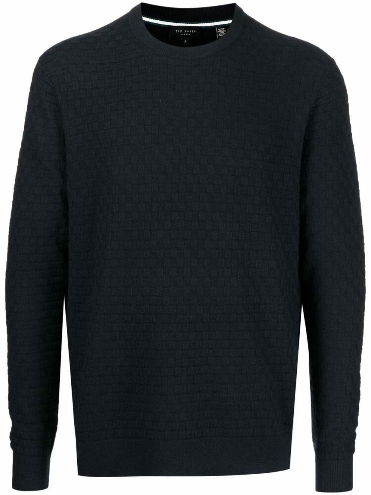 Ted Baker Lentic textured jumper - Blue Cover