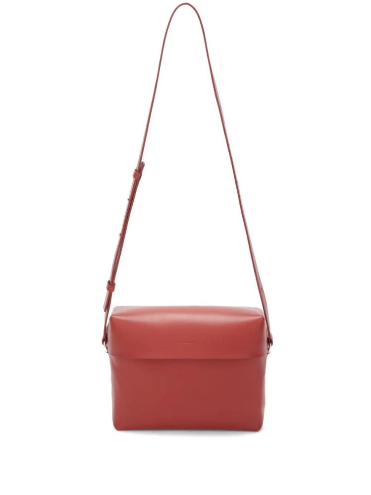 Jil Sander square leather shoulder bag - Red Cover