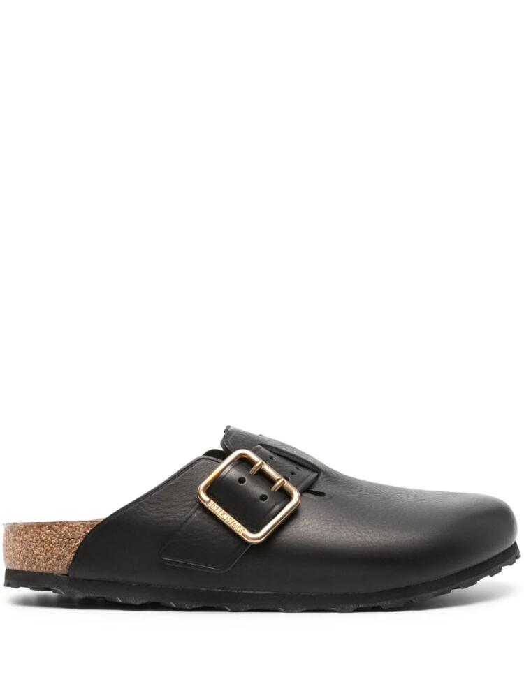 Birkenstock Boston Bold leather slippers - Black Cover