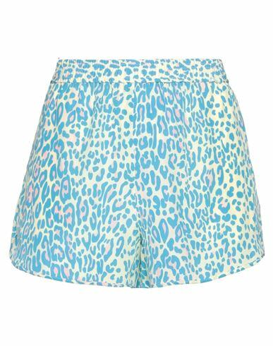 Stella Mccartney Woman Shorts & Bermuda Shorts Azure Silk Cover