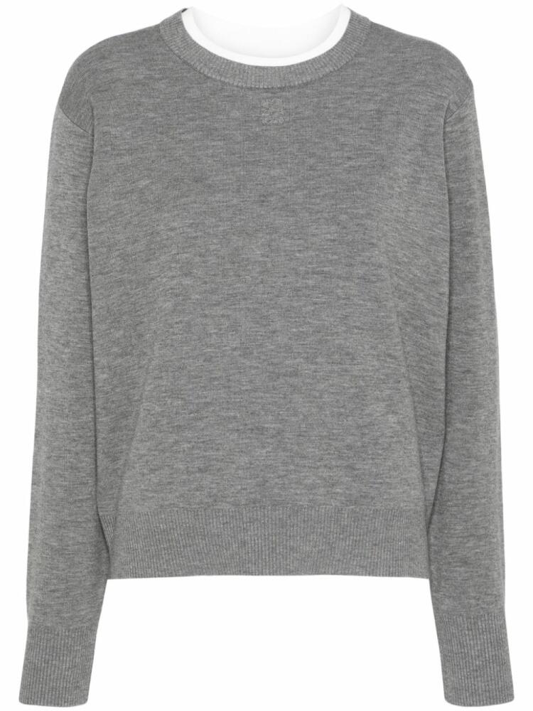 SANDRO Nimbus logo-embroidered jumper - Grey Cover