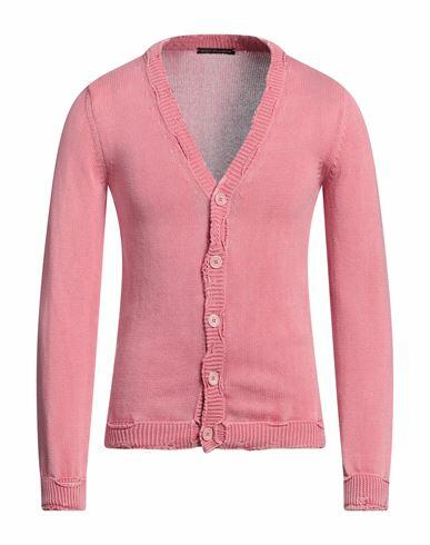 Daniele Alessandrini Man Cardigan Pink Cotton Cover