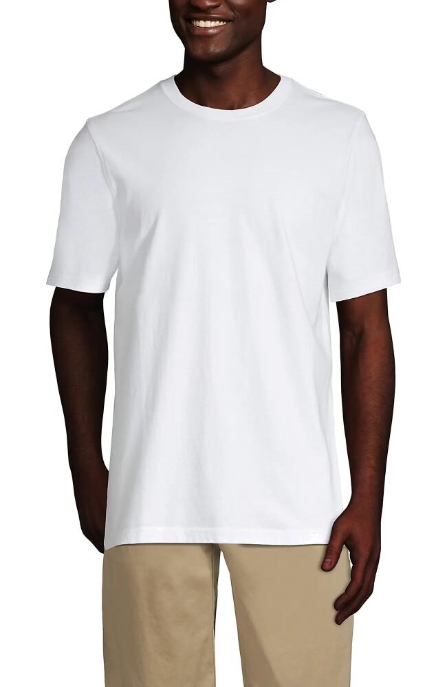 Lands' End Super-T Short Sleeve T-Shirt in White Cover