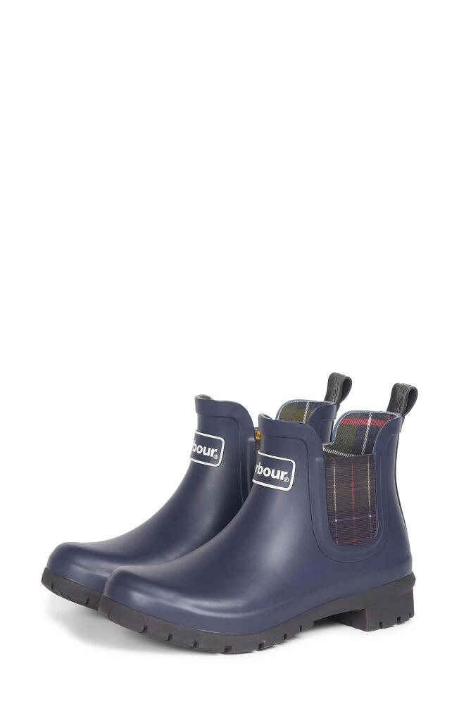 Barbour Kingham Chelsea Rain Boot in Navy Cover