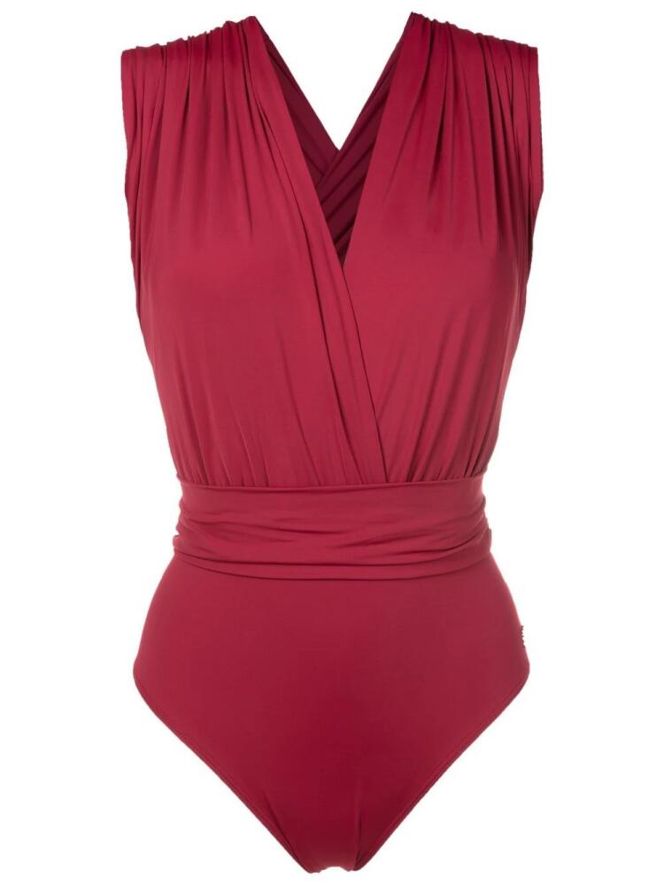 Brigitte cross-back swimsuit - Red Cover