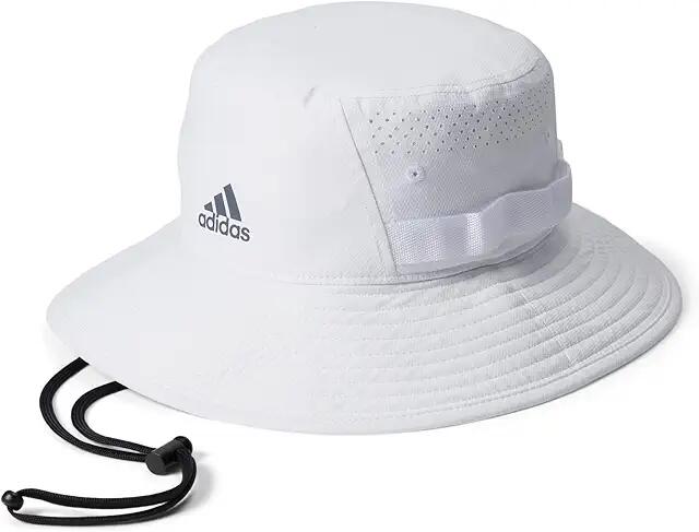 adidas Victory 4 Bucket Hat (White/Onix Grey) Caps Cover